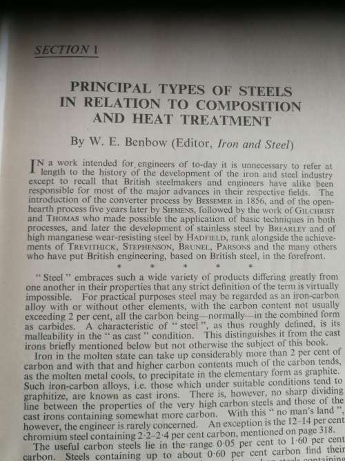 STEELS IN MODERN INDUSTRY A Comprehensive Survey by 29 Specialist Contributors Ed. W E BENBOW