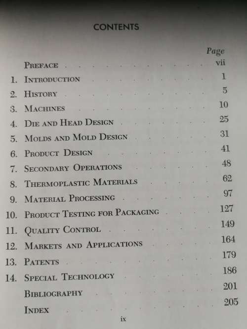 BLOW MOLDING JONES / MULLEN Reinhold Plastics Application Series 1961