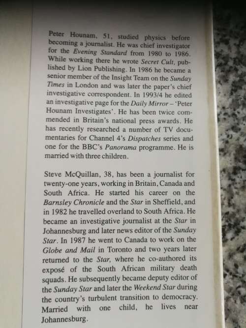 THE MINI-NUKE CONSIRACY PETER HOUNAM STEVE MCQUILLAN Mandela`s Nuclear Nightmare mini nuke