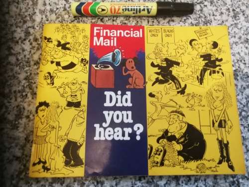 DID YOU HEAR ? May 1975 to May 1992 FINANCIAL MAIL DAVID FURLONGER 1992 Cartoons Jokes