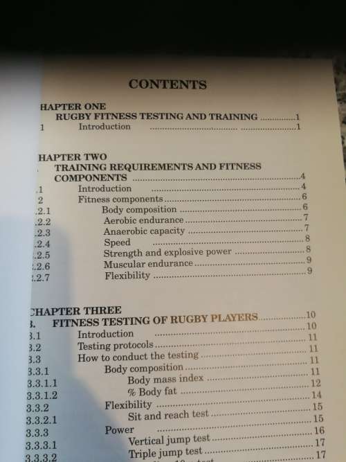 RUGBY FITNESS TESTING and TRAINING A Scientific Approach by RICHARD TURNBULL