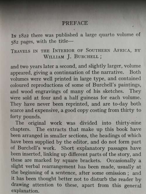 2 Books SELECTIONS From Travels in the Interior  of Southern Africa  William Burchell and WOODCUT V