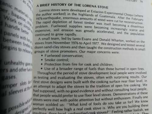 LORENA STOVES Designing Building and Testing Wood Conserving Cookstoves LANTO EVANS