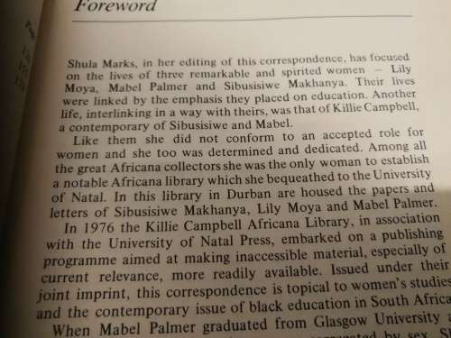 NOT EITHER AN EXPERIMENTAL DOLL  Editor SHULA MARKS The Separate Worlds of Three South African Women