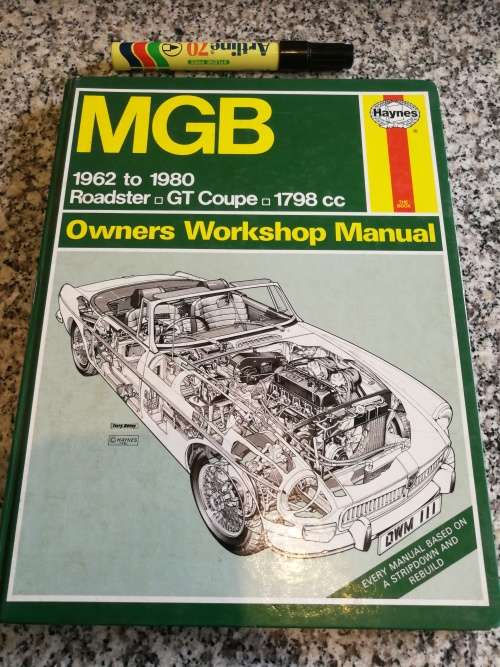 MGB 1962 TO 1980 ROADSTER GT COUPE 1798cc OWNERS WORKSHOP MANUAL HAYNES 111