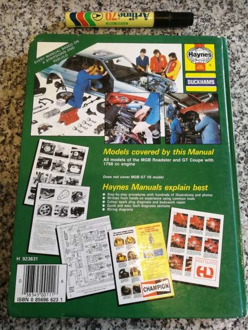 MGB 1962 TO 1980 ROADSTER GT COUPE 1798cc OWNERS WORKSHOP MANUAL HAYNES 111