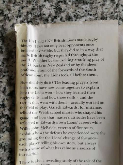 HOW THE LIONS WON TERRY O`CONNOR ( British Lions Rugby 1975 )