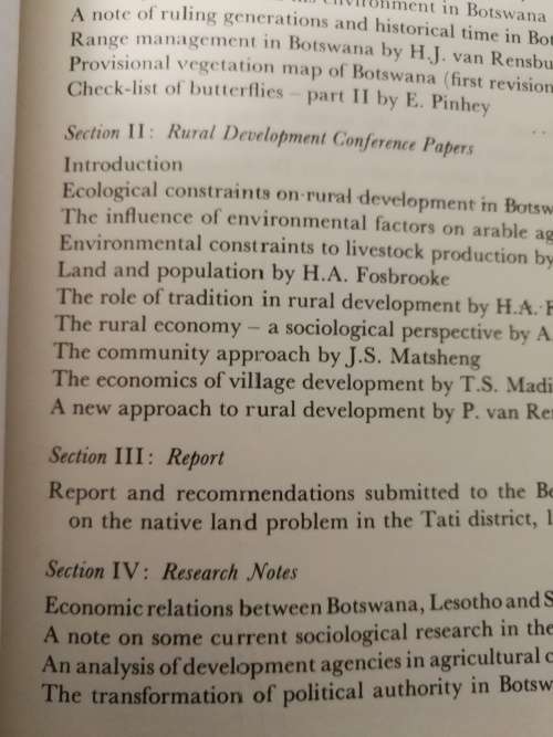 BOTSWANA NOTES AND RECORDS VOLUME 3 Published by The Botswana Society Gaberone  ( Journal )