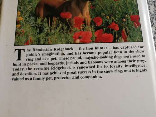 THE COMPLETE RHODESIAN RIDGEBACK PETER NICHOLSON and JANET PARKER