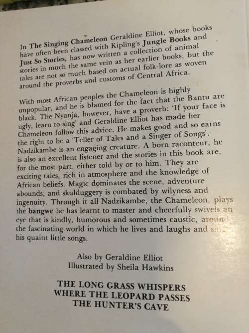 THE SINGING CHAMELEON by GERALDINE ELLIOT