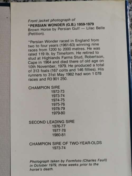 FORM STALLION REGISTER Volume II 1982 Editor , CHARLES FAULL Horse Racing Breeding Horses