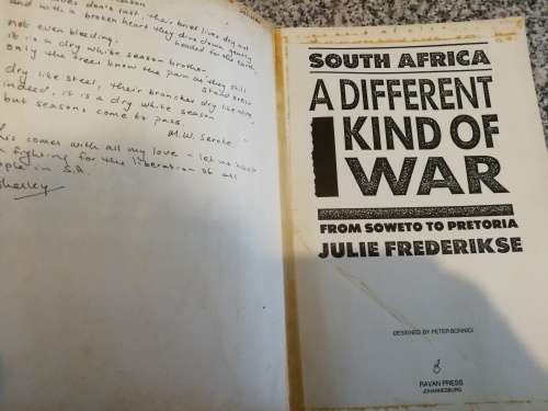 South Africa A DIFFERENT KIND OF WAR JULIE FREDERIKSE