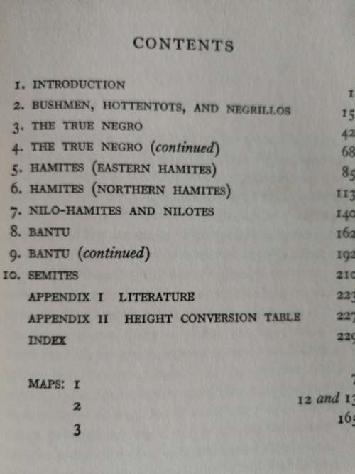RACES OF AFRICA C G SELIGMAN Third Edition 1959