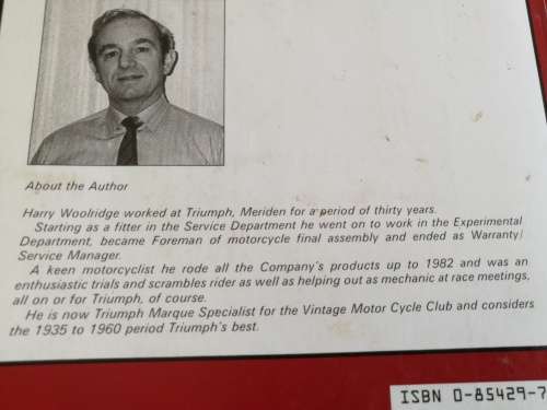 TRIUMPH SPEED TWIN Development History the Pre-Unit & Unit 500cc twin H Woolridge Motor Cycles Bike