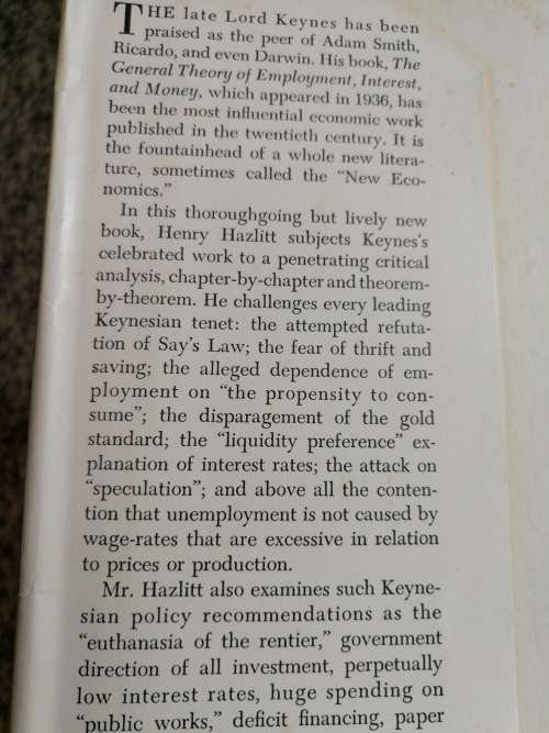 THE FAILURE OF THE NEW ECONOMICS An Analysis of the Keynesian Fallacies HENRY HAZLITT