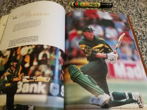 JONTY IN PICTURES  ANDY CAPOSTAGNO ( Signed by both Jonty Rhodes and Andy Capostagno ) cricket