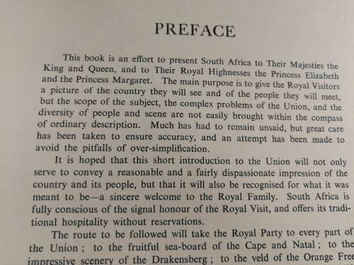 UNION OF SOUTH AFRICA 1947 Their Majesties THE KING and QUEEN Their Royal Highnesses