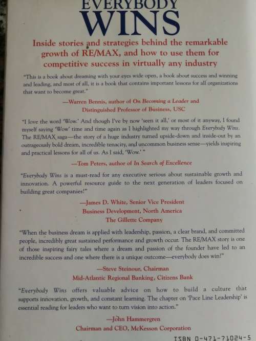 EVERYBODY WINS THE STORY AND LESSONS BEHIND REMAX PHIL HARKINS KEITH HOLLIHAN estate agency