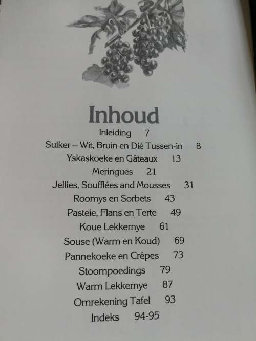 HEERLIKE NAGEREGTE SUID-AFRIKAANSE SUIKERVERENIGING ( resepte deserts puddings  )