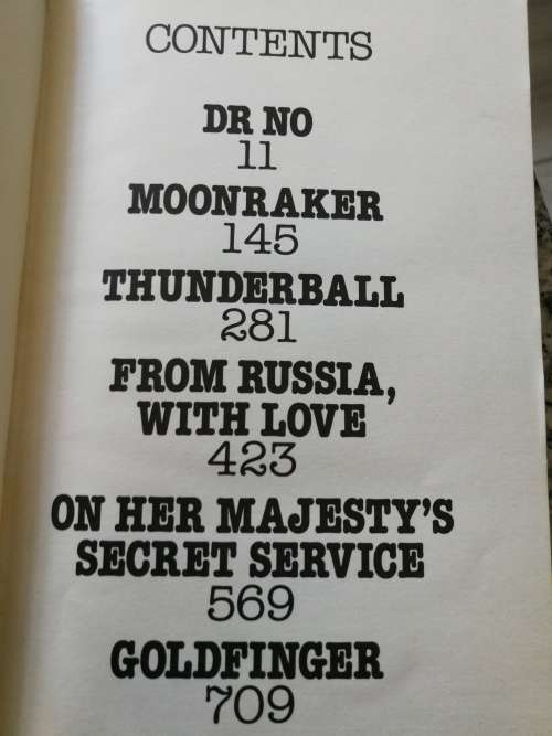 IAN FLEMING DR NO MOONRAKER THUNDERBALL FROM RUSSIA WITH LOVE 6 Books in 1