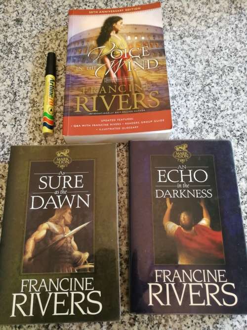 3 FRANCINE RIVERS 3 Books MARK of the LION SERIES Books 1 2 and 3 ( complete ) Includes A Voice in
