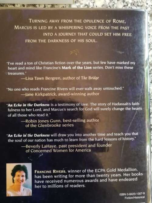 3 FRANCINE RIVERS 3 Books MARK of the LION SERIES Books 1 2 and 3 ( complete ) Includes A Voice in