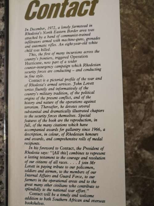 CONTACT JOHN LOVETT A Tribute to those who serve Rhodesia