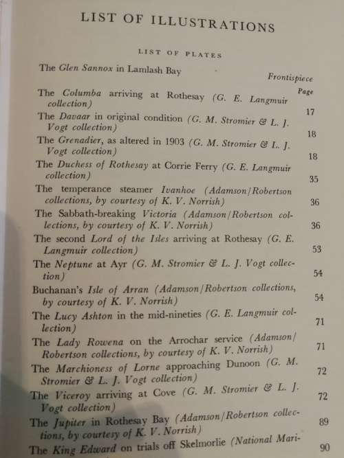 THE GOLDEN YEARS OF THE CLYDE STEAMERS 1889 - 1941 Alan J S Paterson (  steamships Steam ships  )