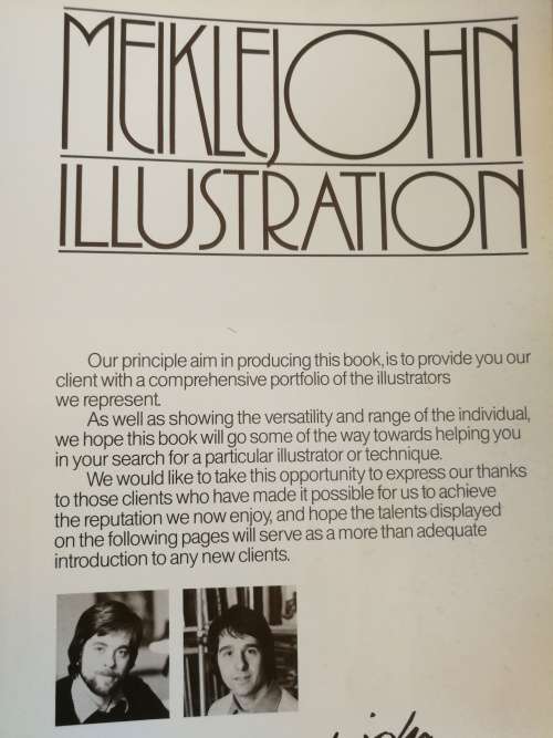 MEIKLEJOHN ILLUSTRATION (  comprehensive portfolio of the Illustrators they represent - 1977 ) Art