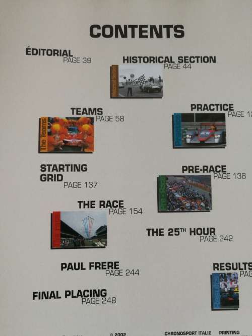 2002 LE MANS 24 HOURS JEAN-MARC TEISSEDRE CHRISTIAN MOITY ( Motor racing )
