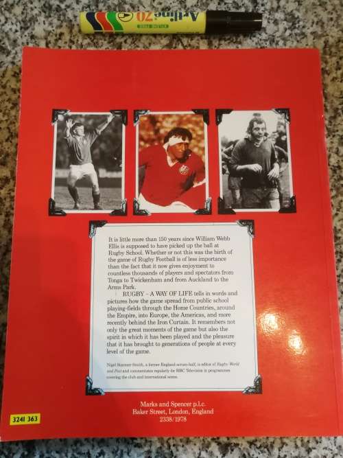 RUGBY A WAY OF LIFE An Illustrated History of Rugby NIGEL STARMER-SMITH