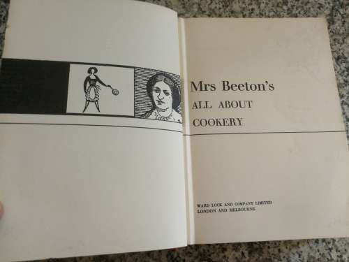 MRS BEETON`S ALL ABOUT COOKERY Seventh Impression 1966 ( MRS BEETONS COOKBOOK  )