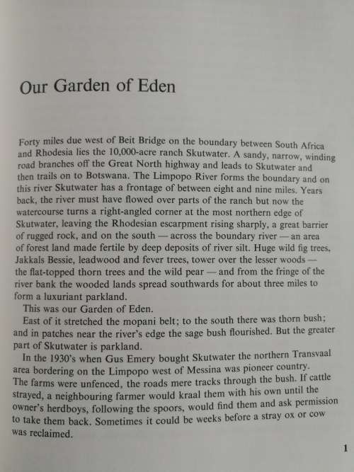 THE BEND IN THE RIVER Adventures on a Limpopo Ranch MARGARET A EMERY