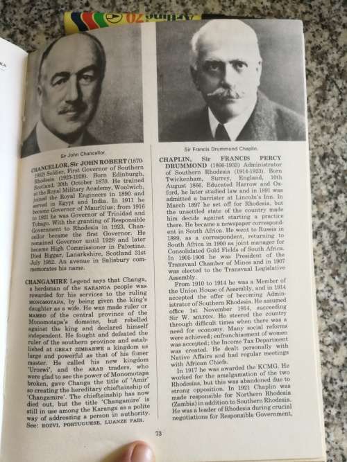 ENCYCLOPAEDIA RHODESIA ( Encyclopedia Rhodesian Rhodesiana includes history )