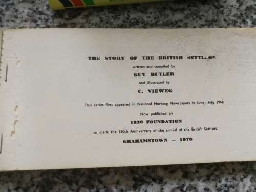 1820 to 1970 The 150th Anniversary of the Arrival of the British Settlers GUY BUTLER