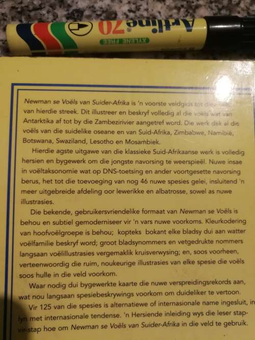 NEWMAN SE VOELS VAN SUIDER-AFRIKA KENNETH NEWMAN SAPPI Volledig Hersien SUIDER AFRIKA