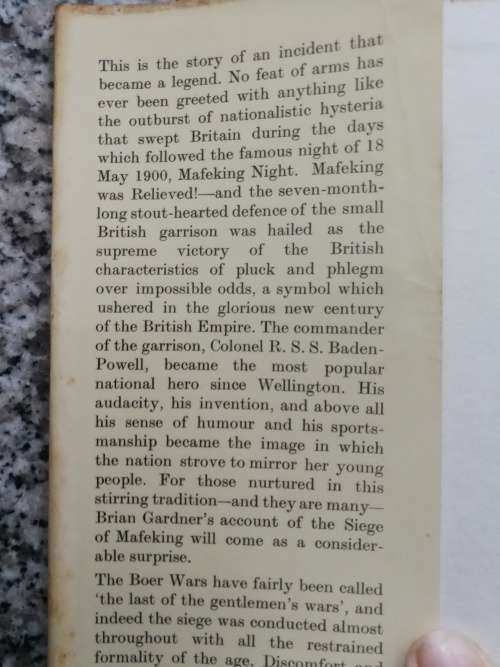 MAFEKING A VICTORIAN LEGEND BRIAN GARDINER