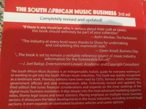 THE SOUTH AFRICAN MUSIC BUSINESS JONATHAN G SHAW 3rd Edition