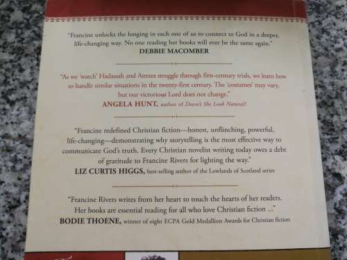 3 FRANCINE RIVERS 3 Books MARK of the LION SERIES Books 1 2 and 3 ( complete )