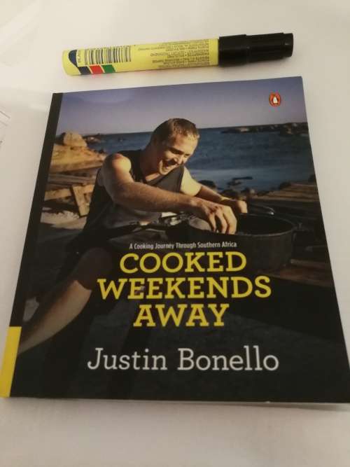 2 Books by JUSTIN BONELLO  COOKED IN AFRICA + COOKED WEEKENDS AWAY note 2ND Book is Signed by Justin