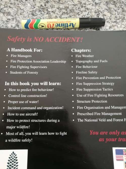 ( veld ) FIRE MANAGER`S HANDBOOK  on Veld and Forest Fires S A Ed.  2nd Ed  W. C TEIE  farming