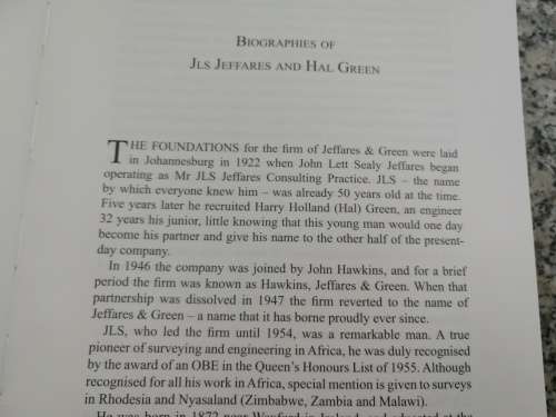 CHRONICLES OF THE BUSHVELD Adventures of Pioneering Engineers in Southern Africa Jeffares and Green