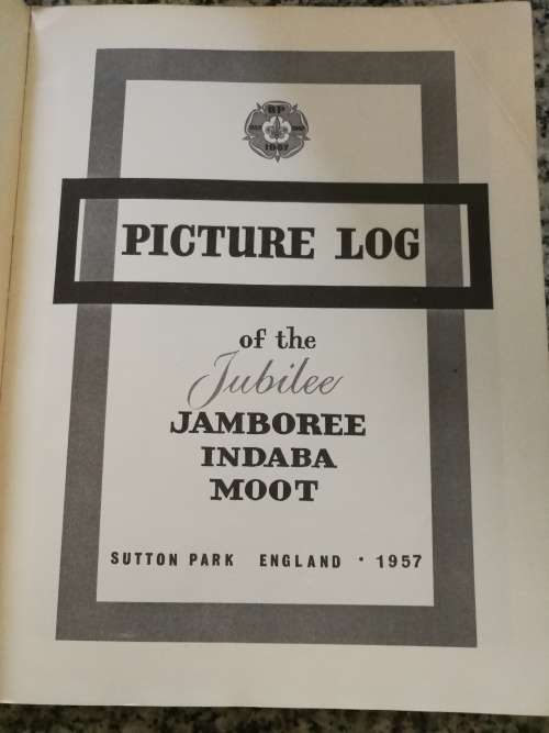 1957 Boy Scouts PICTURE LOG OF THE JUBILEE JAMBOREE INDABA MOOT SUTTON PARK ENGLAND 1957