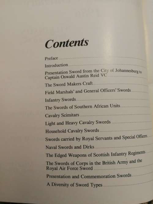 A SELECTION OF BRITISH MILITARY SWORDS OF THE 18th 19th and 20th CENTURIES S MONICK and D R A HEMING