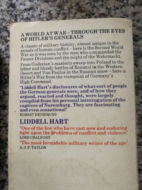 THE OTHER SIDE OF THE HILL LIDDELL HART Classic Account of German Generals their Rise and Fall nazi
