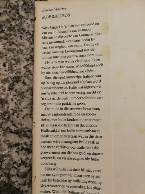DALENE MATTHEE MOERBEI BOS