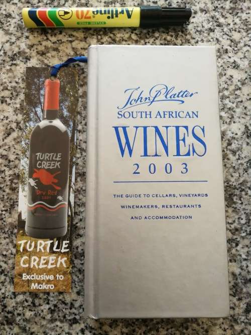 2003 JOHN PLATTER SOUTH AFRICAN WINES  includes original attached bookmark (  Platters Platter`s  )