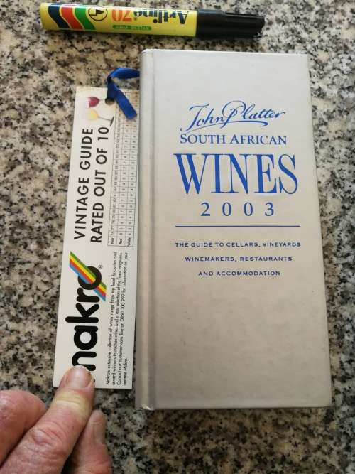 2003 JOHN PLATTER SOUTH AFRICAN WINES  includes original attached bookmark (  Platters Platter`s  )