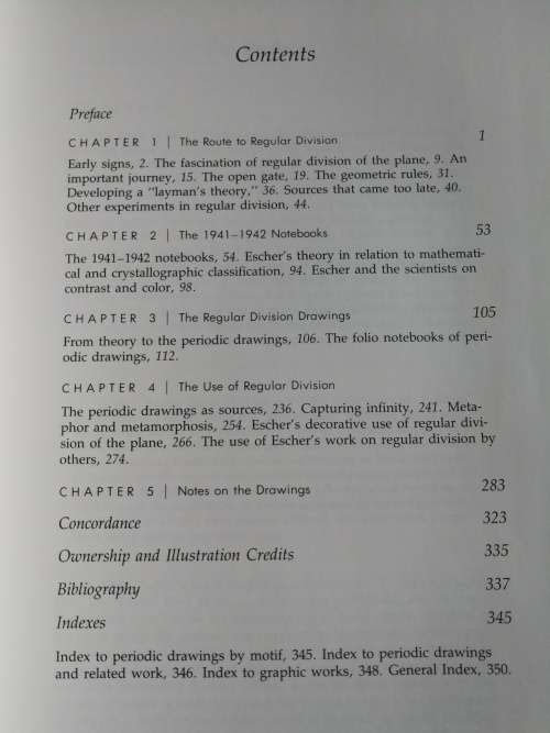2 ART BOOKS M C ESCHER   including VISIONS OF SYMMETRY