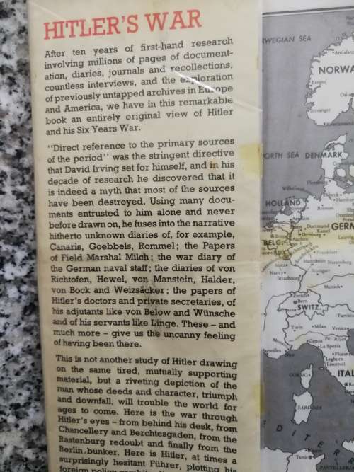 HITLER`S WAR DAVID IRVING  ( World War two  2  Adolf Hitler Hitlers Germany  ) please note condition